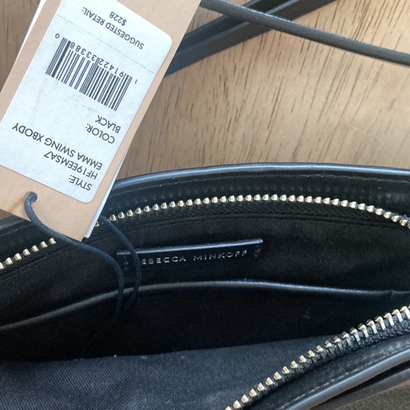 Rebecca Minkoff new with tags cross body black bag with chain detailing - Picture 3 of 3